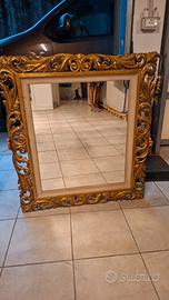 Specchio con contorno  rustico