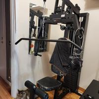 attrezzi multifunzione panca e vogatore