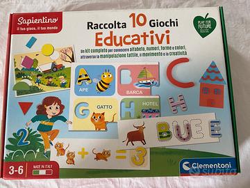 Raccolta 10 giochi educativi Clementoni Sapientino