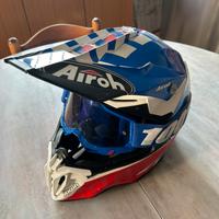 Casco Airoh Twist 2.0 Tech Blu + mascherina 100%