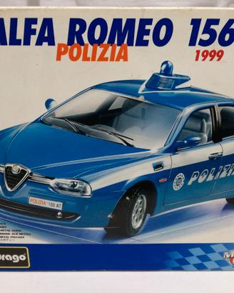MODELLO ALFA ROMEO 156 POLIZIA IN KIT DI MONTAGGIO