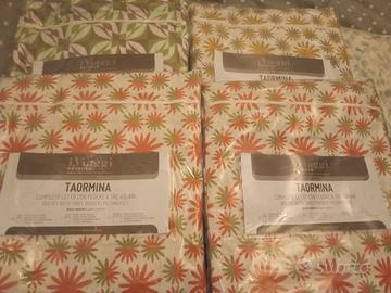 4 confezioni nuove letto singolo marca TAORMINA