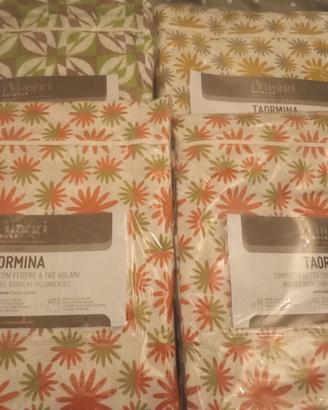 4 confezioni nuove letto singolo marca TAORMINA