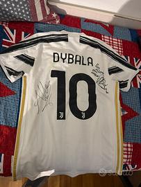 Maglia calcio firmata da dybala e allegri