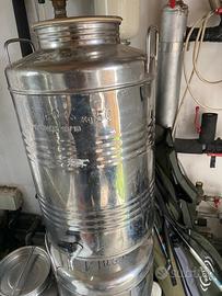 Tanica acciaio per olio