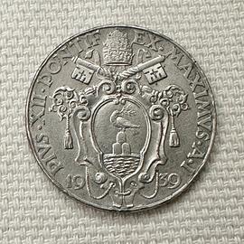 Moneta 1 Lira Città del Vaticano anno 1936