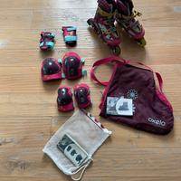 Kit pattini, protezioni e sacche, Decathlon