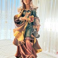 Scultura Val Gardena - Santa Elisabetta d'Ungheria