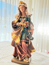 Scultura Val Gardena - Santa Elisabetta d'Ungheria
