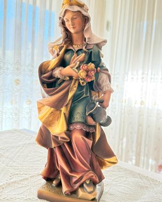 Scultura Val Gardena - Santa Elisabetta d'Ungheria