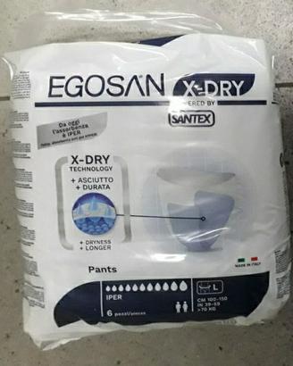 Egosan Pants Pannoloni X-Dry Taglia L