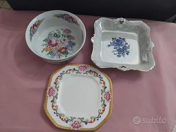 Lotto 3 Porcellane - Limoges/Cauldon/Bavaria