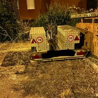 carrello portamoto 3 posti