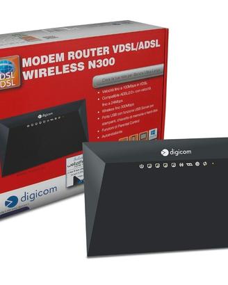 Digicom

Modem-Router Vdsl2/Adsl2+ Wireless N300

