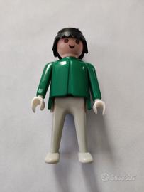Playmobil - personaggio 1974, uomo  verde/grigio.