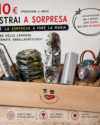 🎁 APRI LA SORPRESA: UNA LAMPADA UNICA A 10€ ♻️