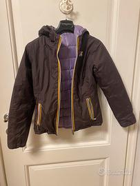 Piumino imbottito Kway reversibile bambina