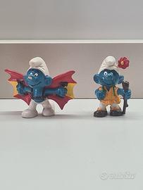 Puffo Icaro e Puffo scalatore 1980 Schleich