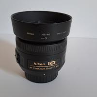 obiettivo nikon 35mm f 1,8 dx
