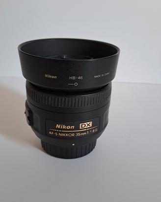 obiettivo nikon 35mm f 1,8 dx