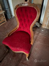 Poltrone vintage rosse