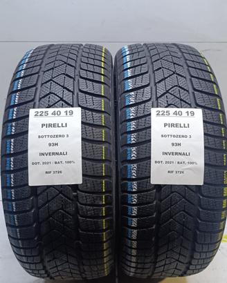 2 GOMME 225 40 19 PIRELLI 100% INV RIF3726