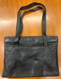 Gianni Versace – Shopper pelle nera vintage