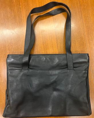 Gianni Versace – Shopper pelle nera vintage