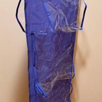 Portascarpe verticale viola con gruccia