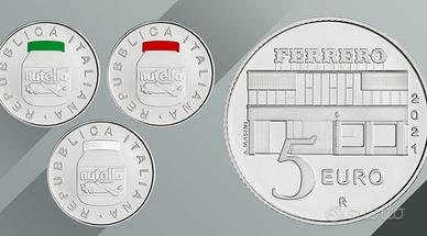 Trittico monete Nutella edizione limitata argento
