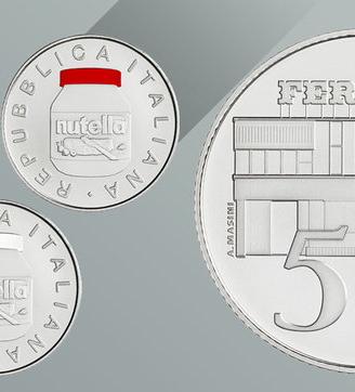 Trittico monete Nutella edizione limitata argento