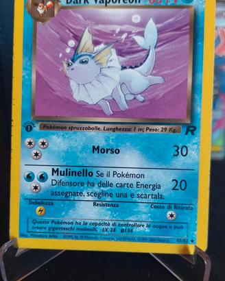 Pokemon Dark Vaporeon  45/82 1 edizione 45/82