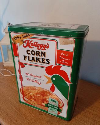 scatola latta corn flakes anniversario 100 anni