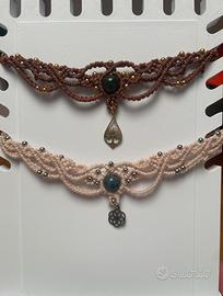 Collana micromacramé