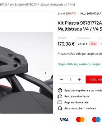 piastra bauletto multistrada
