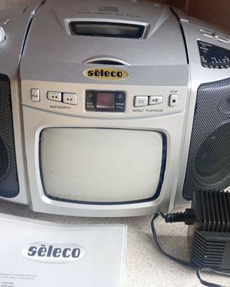 Radio TV e CD vintage funzionante