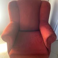 poltrona rossa vintage