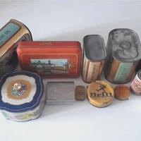 scatole latta latte vintage antiche boite tin box