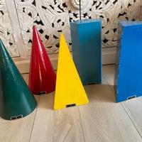 Vintage solidi geometrici in legno