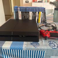 Ps4 + joystick rosso + 22 giochi