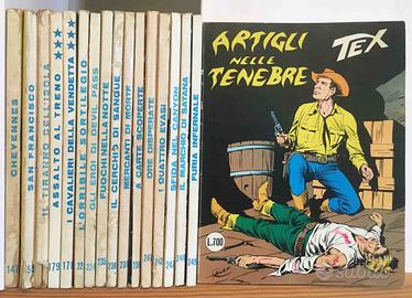 Lotto 17 copie TEX. Anni 1973-1981