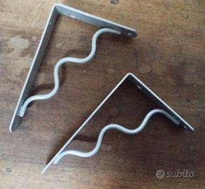 Coppia reggimensola Ikea modello Onda in alluminio