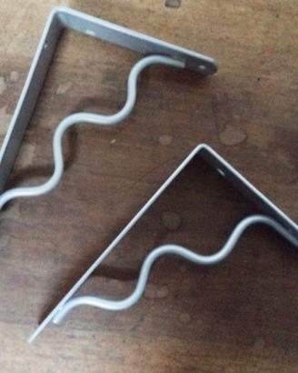 Coppia reggimensola Ikea modello Onda in alluminio