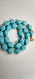collana in pasta di turchese 