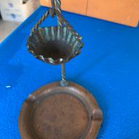 Antico posacenere con piattino