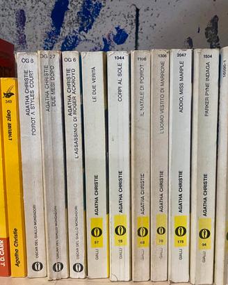 Collezione libri gialli vintage A. Christie e altr