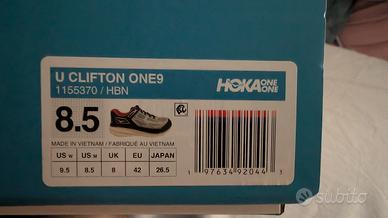 Hoka Clifton one 9 grigie NUOVE MAI INDOSSATE 
