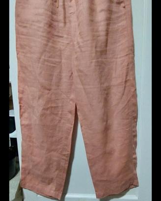 pantalone donna in lino