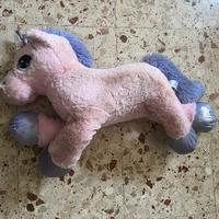 Peluche Pony Rosa Unicorno Grande
