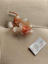 Fiore in vetro di murano 